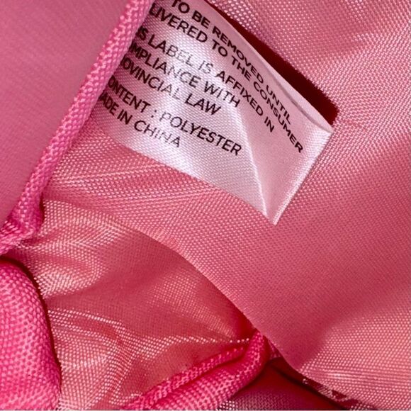 Juicy Couture Pink Glitter Monogram Cosmetic Makeup Bag & Travel Toiletry Bottle - Picture 15 of 16